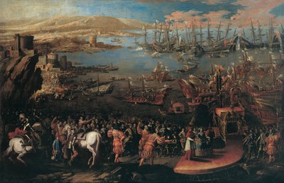 The Landing of the Infanta Maria at Naples by Domenico Gargiulo